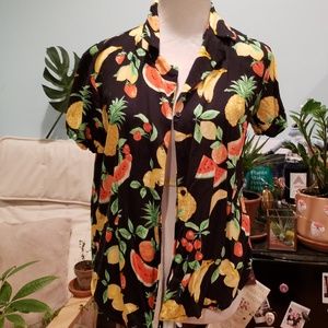 Fruity Collared Button Up Shirt